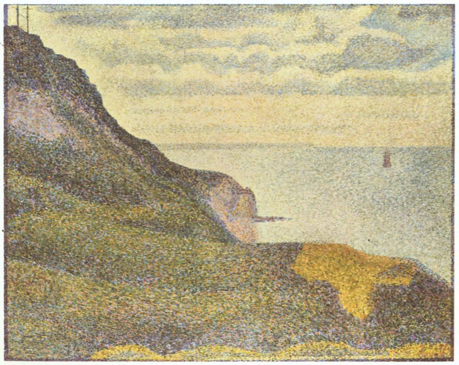 Paisaje marino en Port-en-Bessin, Normandía - Georges Seurat