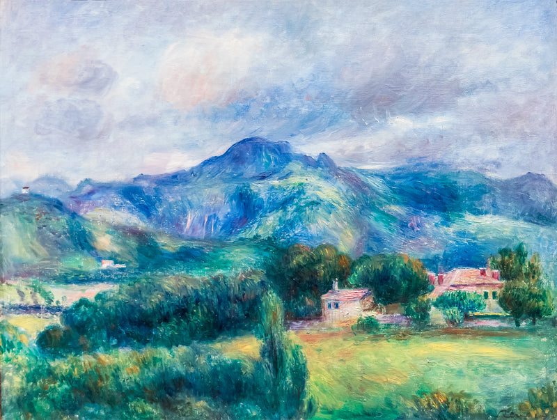 Paisaje con montaña - Pierre-Auguste Renoir