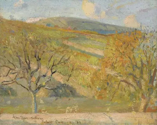 Paysage montagneux - Robert Delaunay image 1 reproduction artisanale de tableau