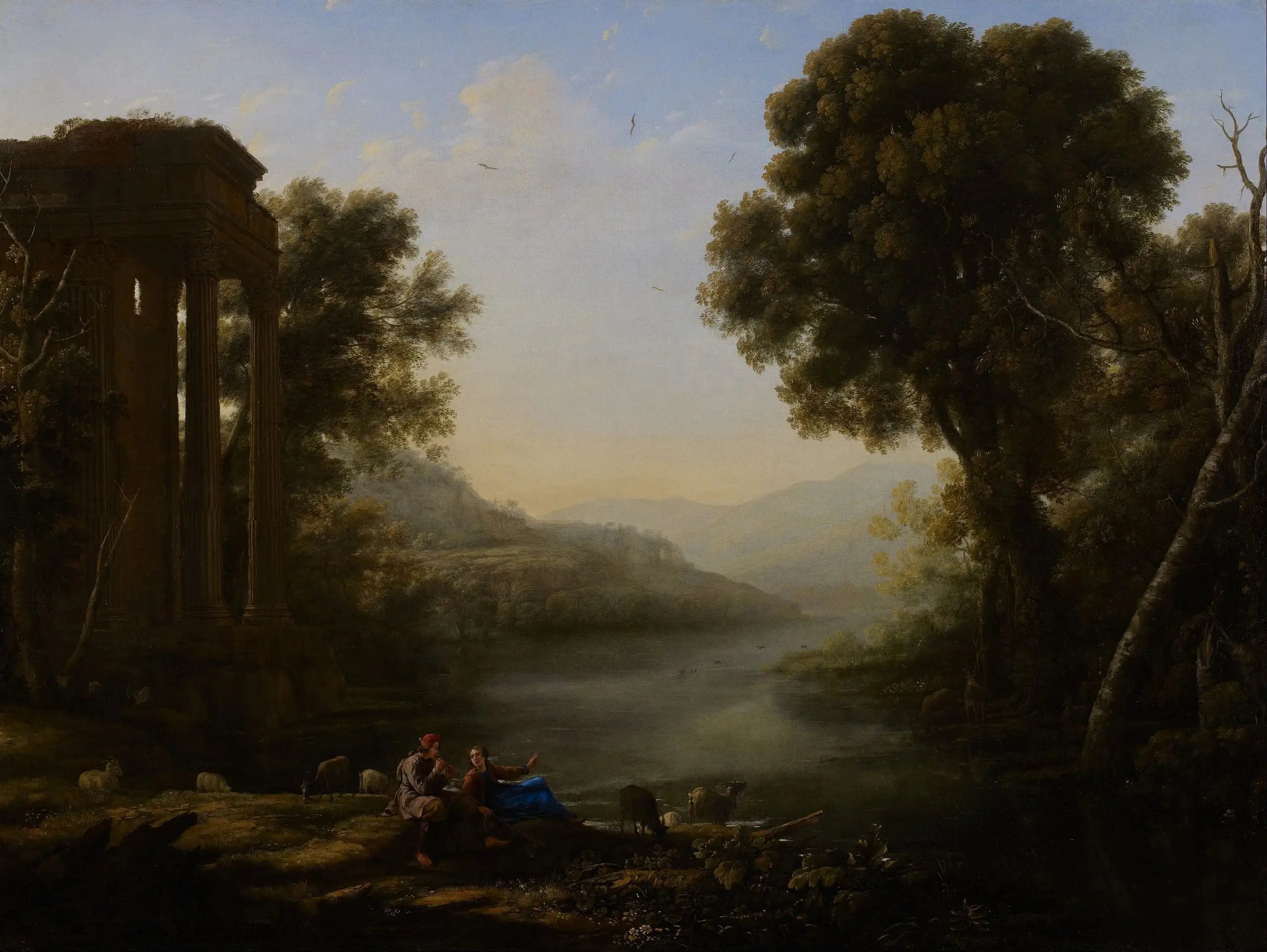 Paysage pastoral - Claude Lorrain - Alpha Reproduction