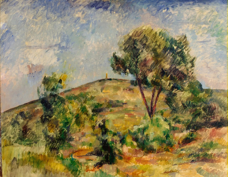 Paisaje cerca de Aix con la torre de César - Paul Cézanne