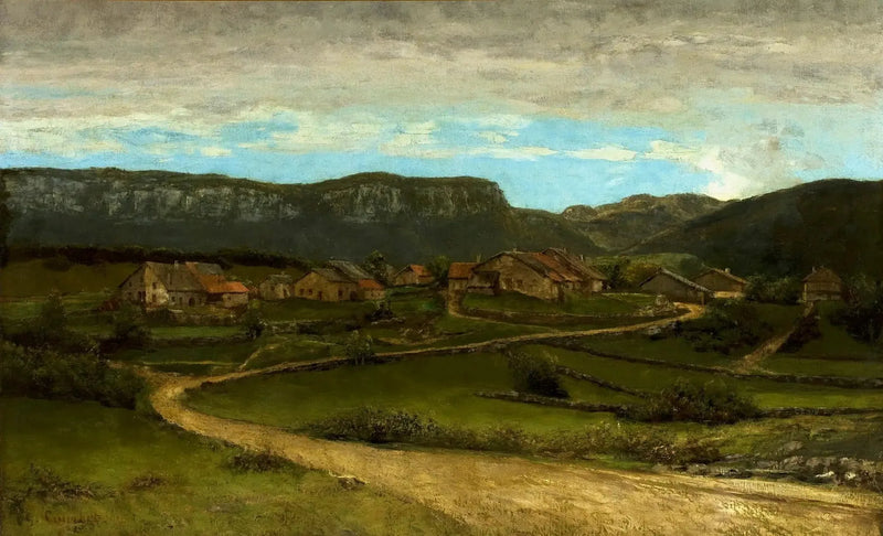Paisaje cerca de Ornans. - Gustave Courbet