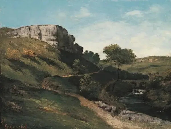 Paisaje cerca de Maisières - Gustave Courbet