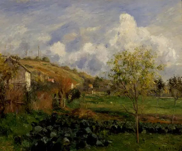 Paisaje cerca de Pontoise - Camille Pissarro