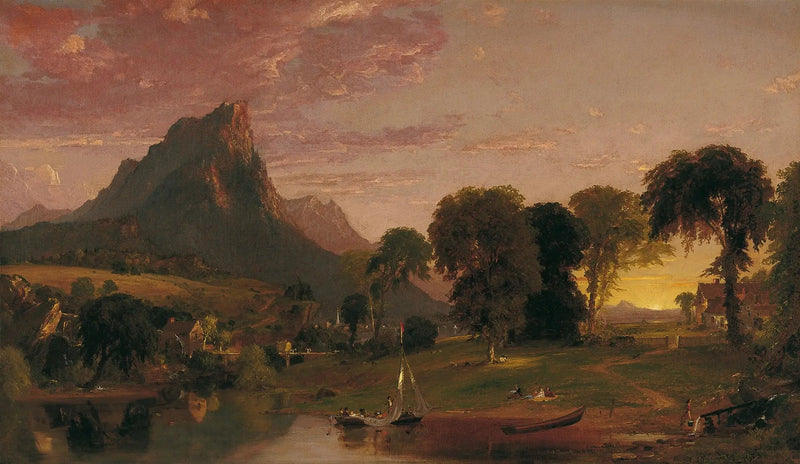 Paisaje cerca de Sherburne, condado de Chenango, Nueva York - Jasper Francis Cropsey