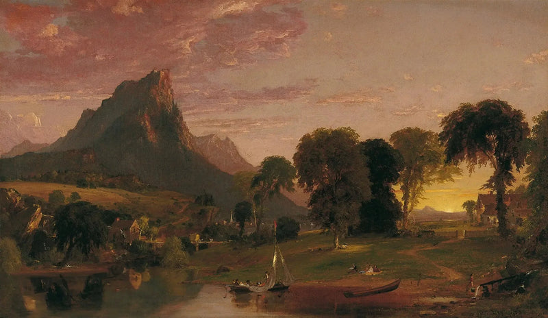 Paisaje cerca de Sherburne, condado de Chenango, Nueva York - Jasper Francis Cropsey
