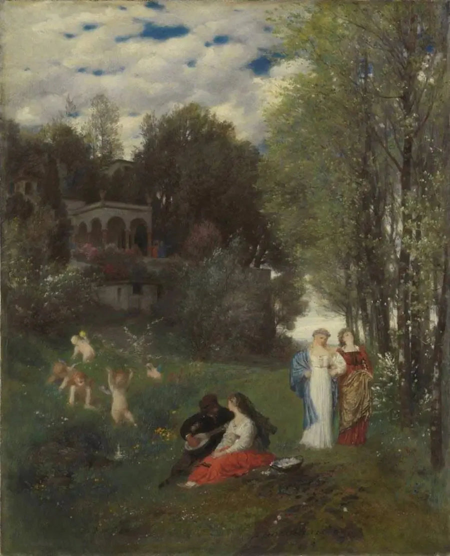 Paisaje primaveral ideal - Arnold Böcklin