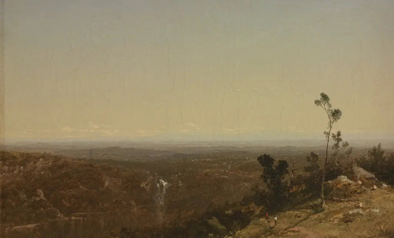 Paisaje, río Genesee - John Frederick Kensett