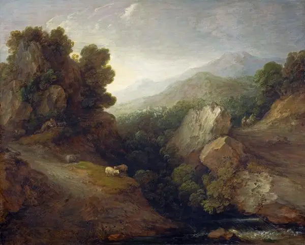 Paisaje rocoso - Thomas Gainsborough