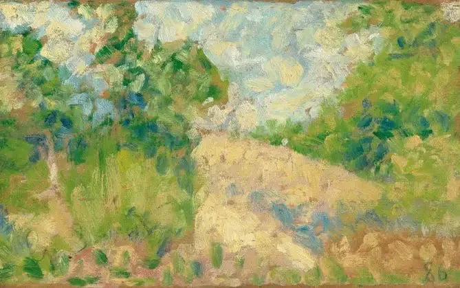 Paisaje rosa - Georges Seurat