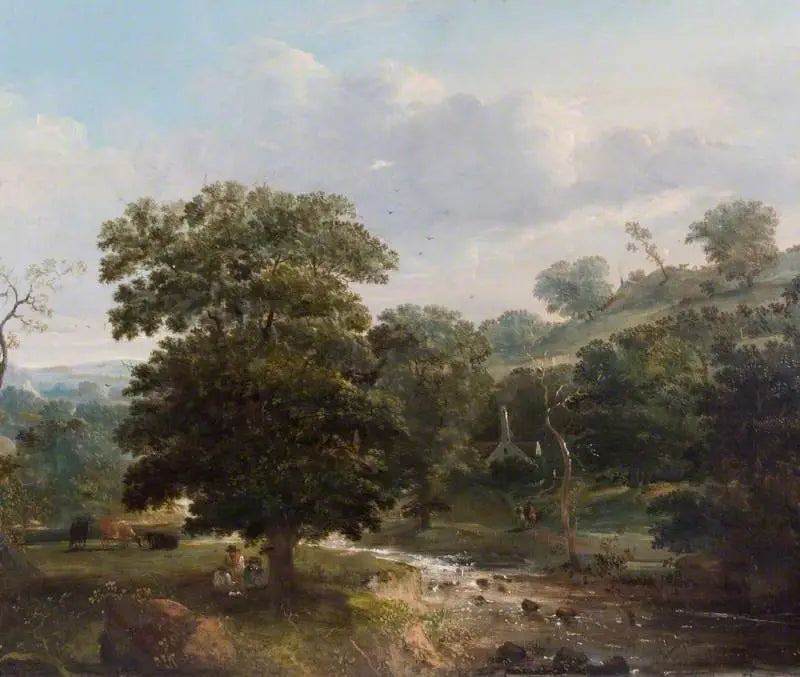 Paisaje, arroyo con figuras - Thomas Gainsborough