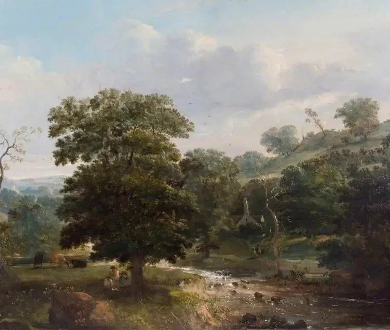 Paisaje, arroyo con figuras - Thomas Gainsborough