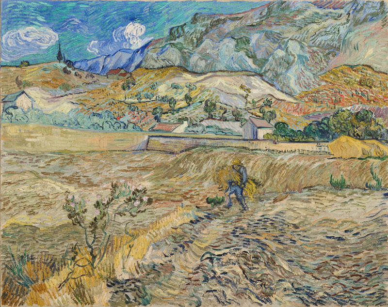 Paisaje en Saint-Rémy - Vincent van Gogh