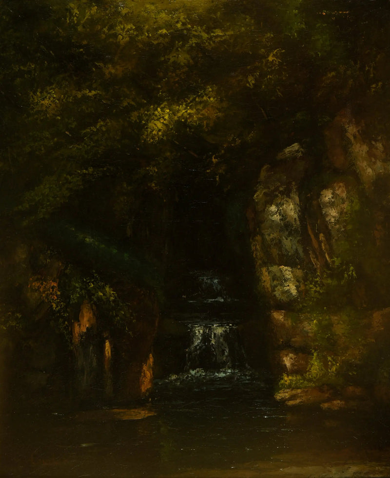 Paisaje sin cielo - Gustave Courbet