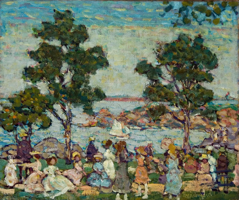 Paisaje (escena de parque) - Maurice Prendergast