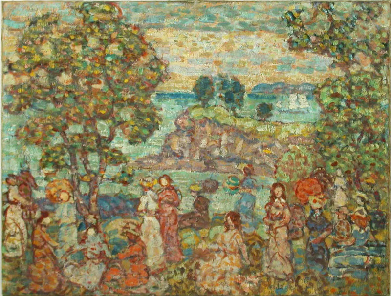 Paisaje (escena de playa) - Maurice Prendergast
