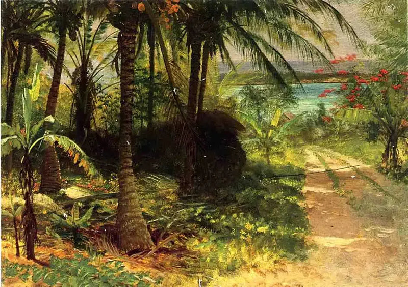 Paisaje tropical - Albert Bierstadt