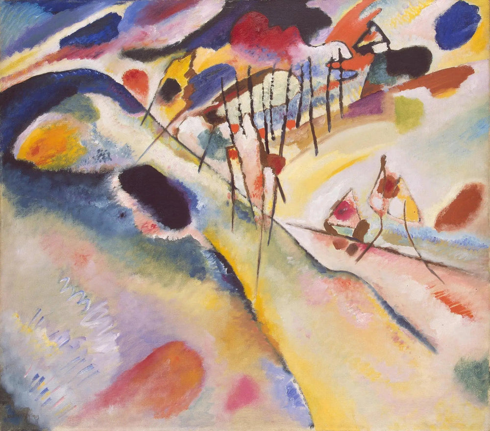 Paysage - Vassily Kandinsky image 1 copie de tableau peinte à la main