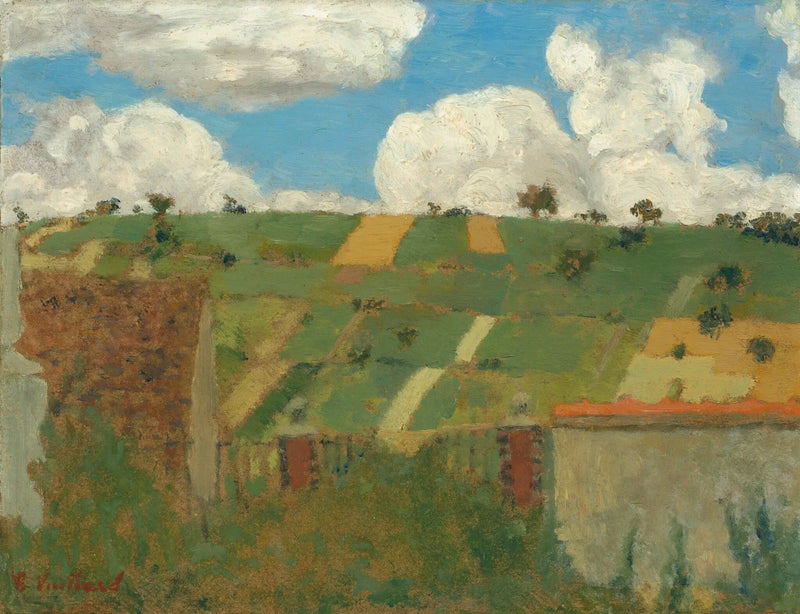 Paisaje, Villeneuve-sur-Yonne - Édouard Vuillard