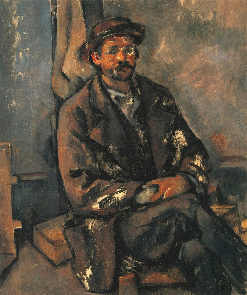 Paysan assis - Paul Cézanne image 1 reproduction d’œuvre d’art à l’huile