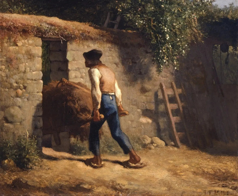 Paysano con una carretilla - Jean-François Millet