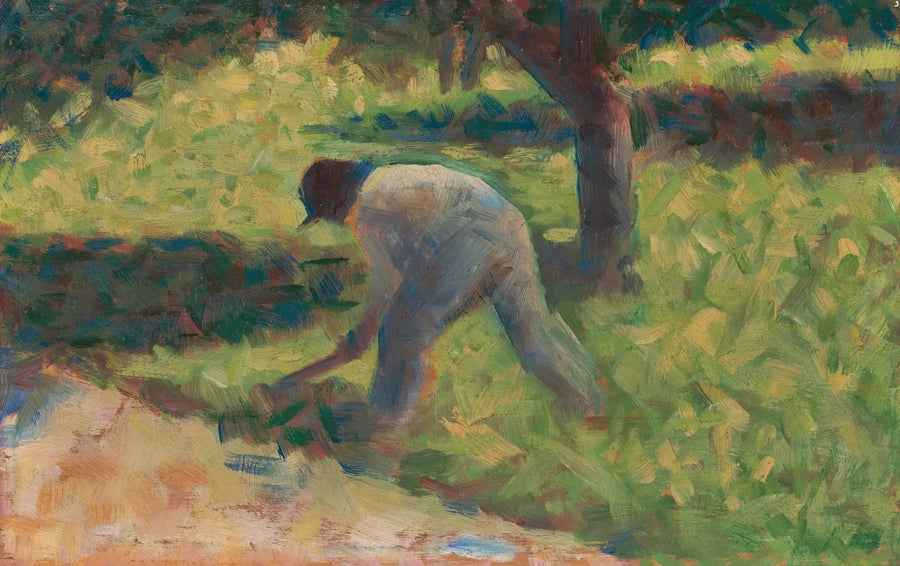 Campesino con una azada - Georges Seurat
