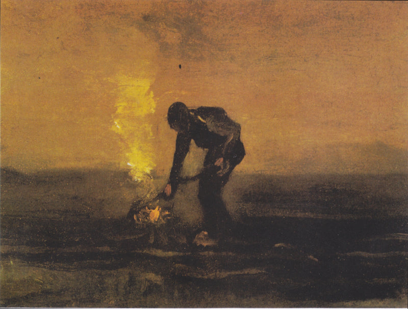 Campesino quemando malas hierbas - Vincent van Gogh