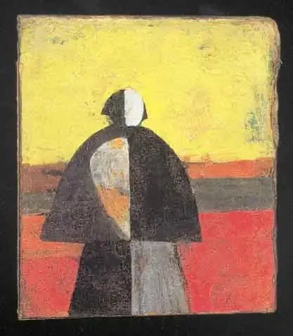 Campesino en los campos - Kazimir Malevich