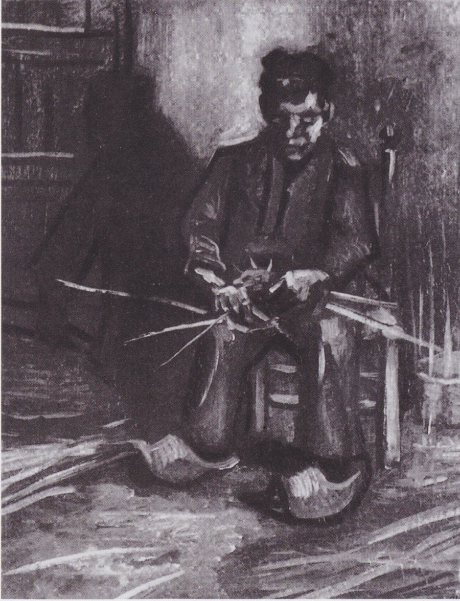 Campesino fabricando una cesta - Vincent van Gogh
