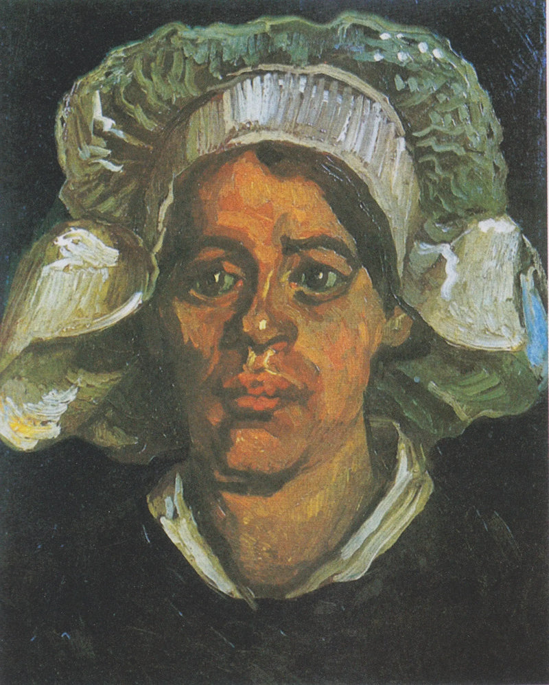 Campesina con bonete blanco - Vincent van Gogh