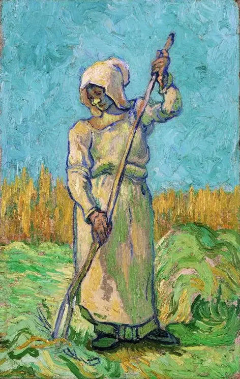Campesina con un rastrillo (según Millet) - Vincent van Gogh