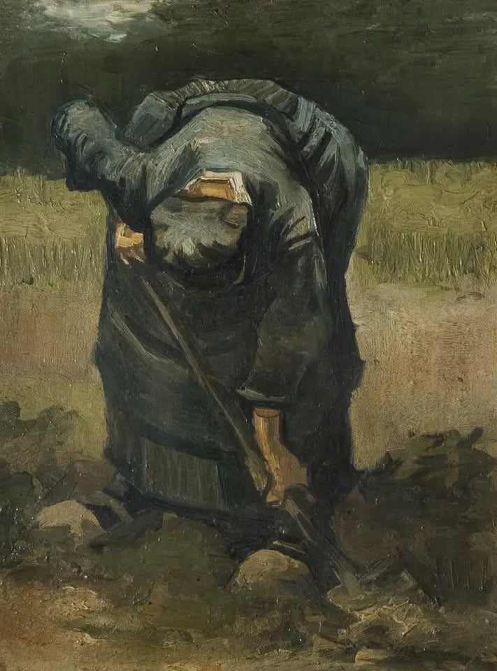 Campesina cavando - Vincent van Gogh