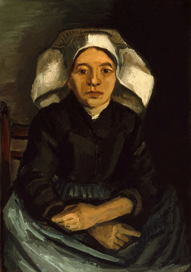 Campesina, medio cuerpo, sentada - Vincent van Gogh