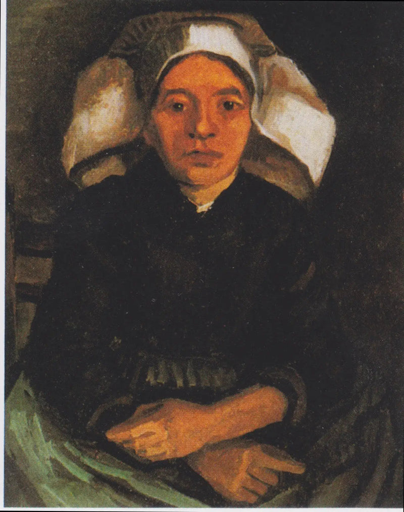 Campesina, medio cuerpo, sentada - Vincent van Gogh
