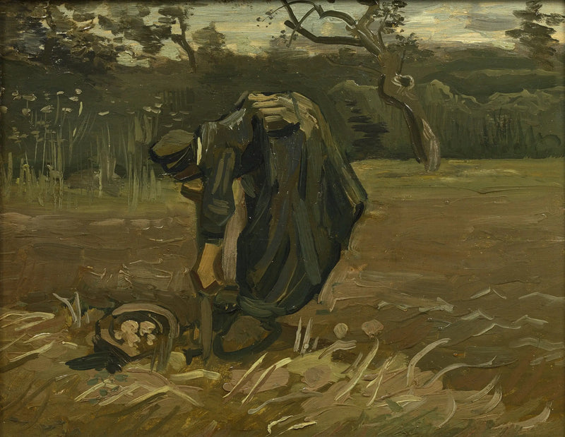 Campesina desenterrando patatas - Vincent van Gogh
