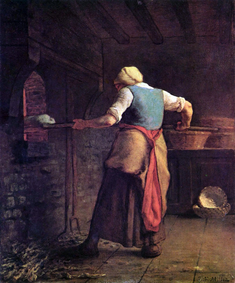Campesina horneando su pan - Jean-François Millet