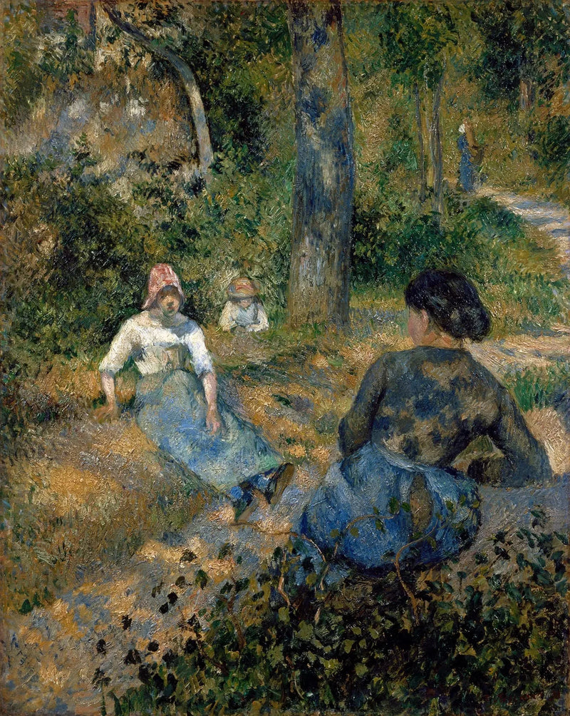 Campesinas en reposo - Camille Pissarro