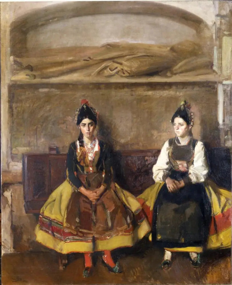Campesinas de Segovia (España pintoresca, Segovia) - Joaquín Sorolla