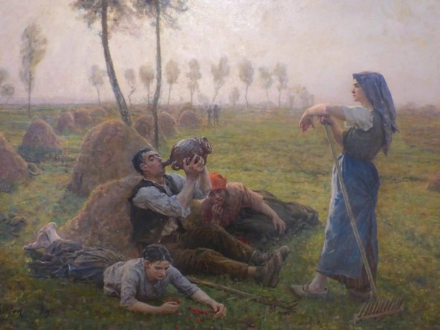 Campesinos en descanso - Jules Breton