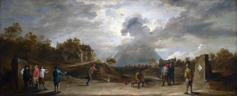 Campesinos en tiro con arco - David Teniers el Joven