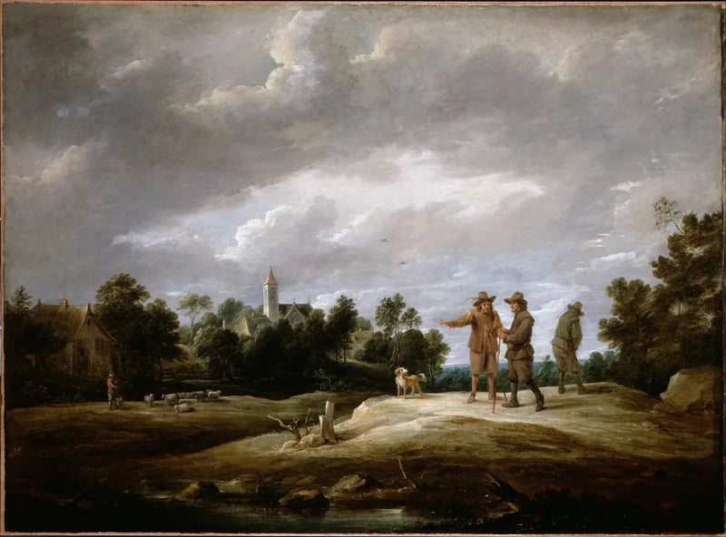 Campesinos conversando - David Teniers el Joven