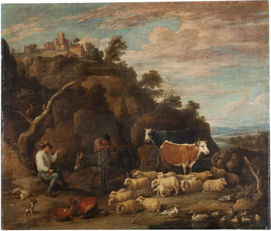 Campesinos conversando - David Teniers el Joven
