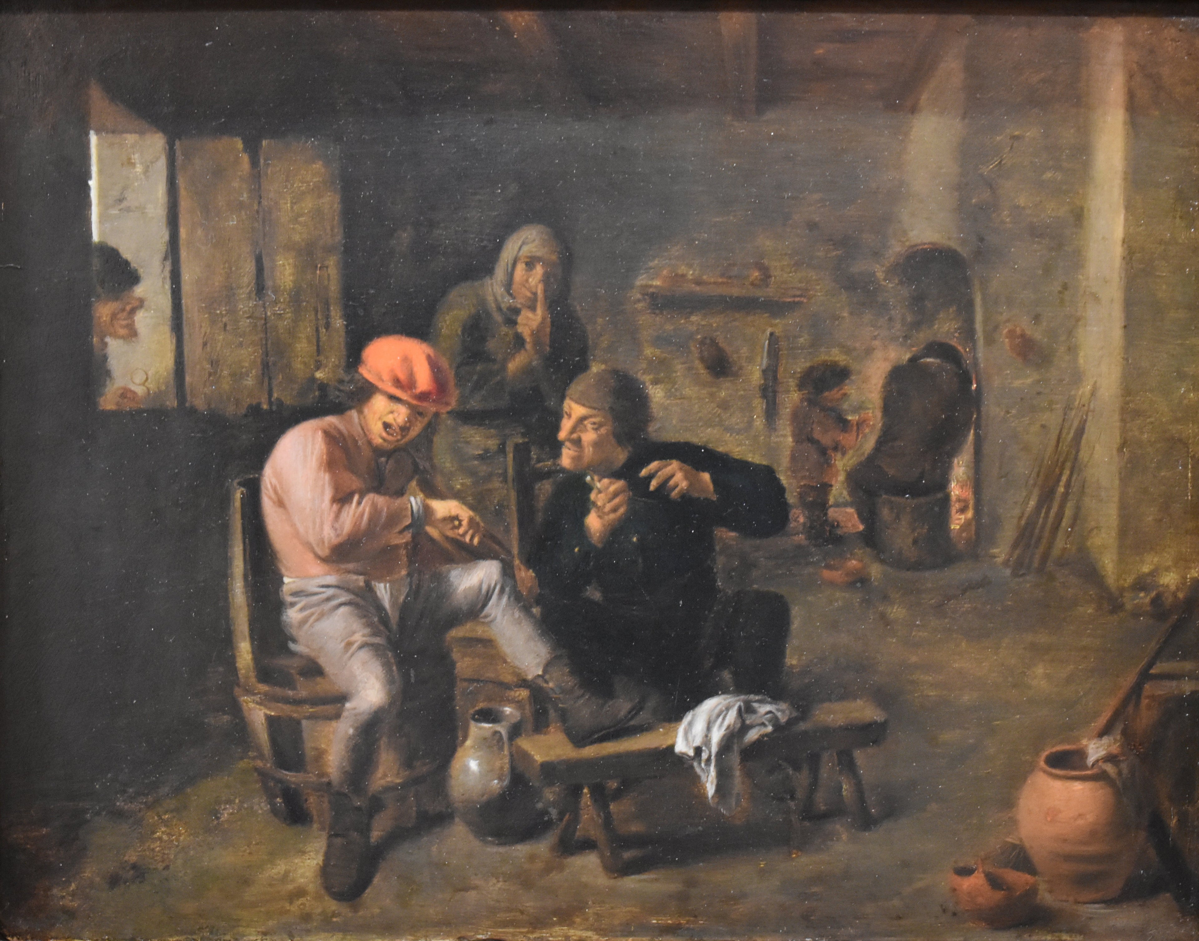 Paysans écoutant un violoniste - Adriaen Brouwer image 1 tableau peint à l’huile sur toile