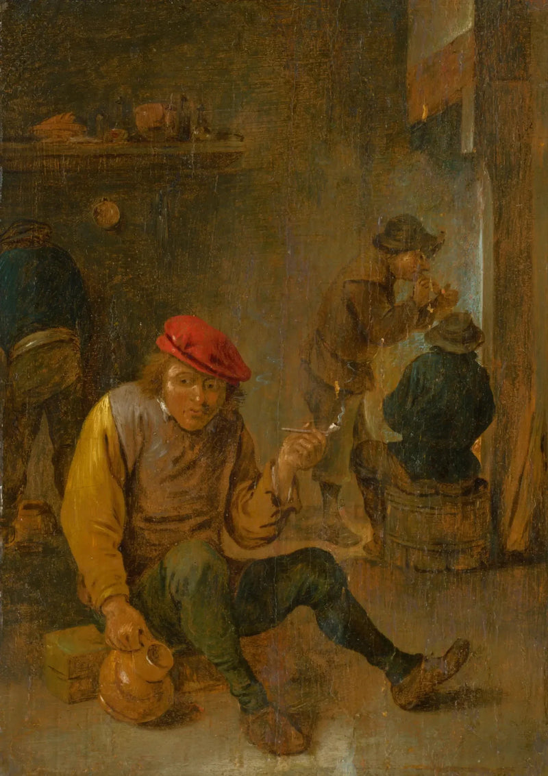 Campesinos fumadores (fumadores de pipa) - David Teniers el Joven