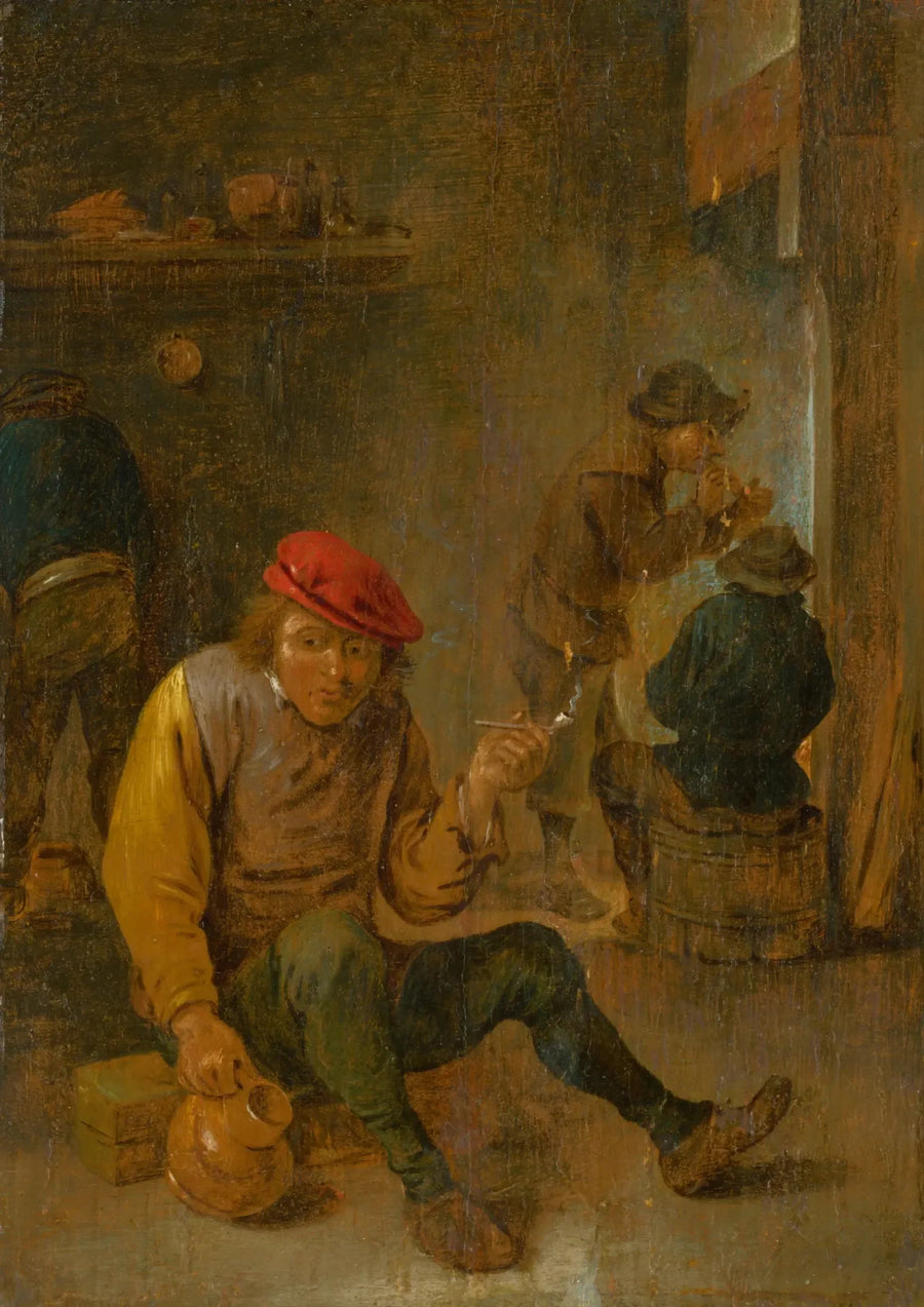 Campesinos fumadores (fumadores de pipa) - David Teniers el Joven