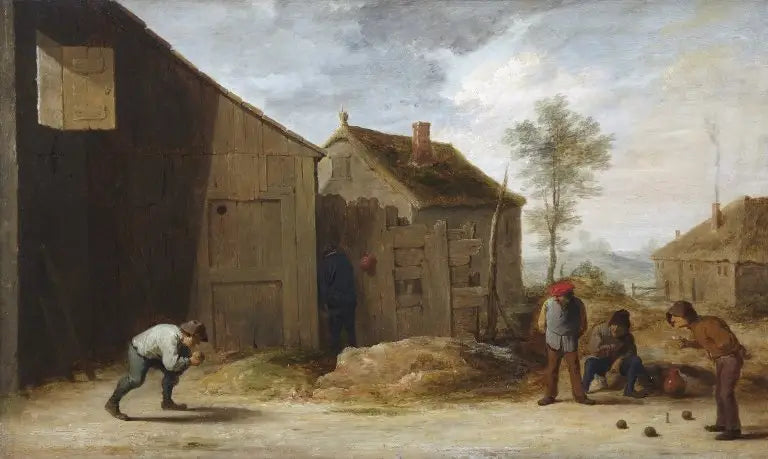 Campesinos jugando a las bochas - David Teniers el Joven