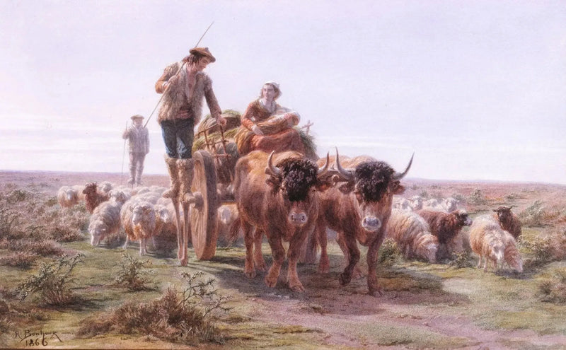 Campesinos landeses yendo al mercado - Rosa Bonheur