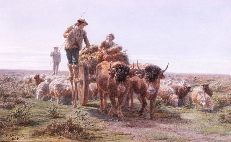 Campesinos landeses yendo al mercado - Rosa Bonheur