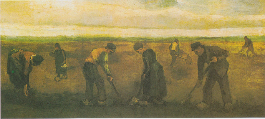 Campesinos plantando patatas - Vincent van Gogh
