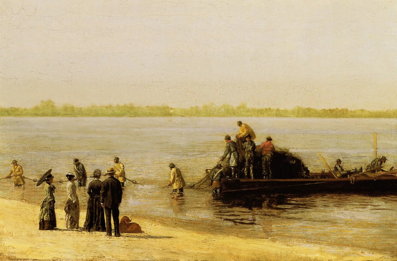 Pesca de la alosa en Gloucester en el río Delaware - Thomas Eakins